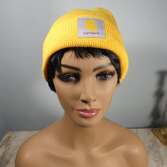 Carhartt Adjustable Knit Cap Beanie Golden Yellow - Picture 6 of 6